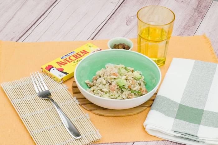 Ensalada de quinoa y aguacate
